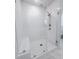 Modern glass-enclosed shower with rain shower head and built-in seat at 165 Country Gate Ln, Summerville, SC 29485