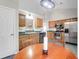 Charming kitchen with stainless appliances and wooden cabinets at 169 Historic Dr, Mount Pleasant, SC 29464