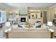 Inviting living room features a cozy fireplace and thoughtfully styled decor, creating a warm atmosphere at 195 Prestwick Ct, Summerville, SC 29483