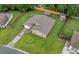 Aerial view of the neighborhood showcases mature landscaping and large, grassy lawns at 212 Kentucky Dr, Ladson, SC 29456