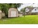 The property has a storage shed, providing extra space for your tools and equipment in the backyard at 212 Kentucky Dr, Ladson, SC 29456
