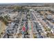 Aerial view of a neighborhood, showing the layout of the homes and the surrounding natural environment at 213 Crossandra Ave, Summerville, SC 29483