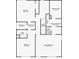Second floor plan showing bedroom and primary bedroom floor plan with measurements at 213 Crossandra Ave, Summerville, SC 29483