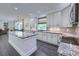 A kitchen showcases granite countertops, stainless steel appliances, and an island at 242 Cheyenne Rd, Summerville, SC 29483