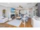 Comfortable living room features a fireplace, hardwood floors, and natural light at 246 Slipper Shell Ct, Mount Pleasant, SC 29464