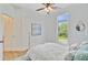 Light and airy bedroom featuring hardwood floors and natural light at 261 Palm St, Mount Pleasant, SC 29464