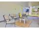 Comfortable outdoor space with plush seating, perfect for entertaining or relaxing in the backyard at 261 Palm St, Mount Pleasant, SC 29464