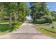 A long private street and a view of the harbor at 261 Palm St, Mount Pleasant, SC 29464
