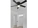 Bedroom featuring a ceiling fan and a closet with white, louvered doors at 267 Industrial Rd, Walterboro, SC 29488