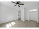 Bedroom with fan and large closet at 267 Industrial Rd, Walterboro, SC 29488
