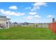 Expansive backyard with green grass and a wooden fence, perfect for outdoor activities at 306 Lucca Dr, Summerville, SC 29486