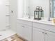 Bathroom with a shower and double vanity at 326 Tiliwa St, Summerville, SC 29486