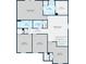 Detailed floor plan showcasing the layout of the home's upper level at 330 Bountiful Dr, Moncks Corner, SC 29461