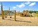 Nautical-themed playground featuring a wooden ship play structure with a slide and swings for to enjoy at 493 Spanish Wells Rd, Summerville, SC 29486