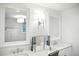Bathroom vanity featuring double sinks and a make-up mirror at 51 Stocker Dr, Charleston, SC 29407