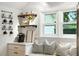 Cozy breakfast nook with built-in bench seating and a window view at 51 Stocker Dr, Charleston, SC 29407