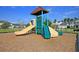 Community playground featuring colorful slides and climbing area with residences nearby at 542 Verdi Dr, Summerville, SC 29486