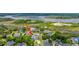 An aerial view of a lovely neighborhood featuring lush greenery and gorgeous waterfront access at 544 Two Mile Run, Johns Island, SC 29455