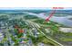 Aerial view displaying the community's proximity to marshlands and the HOA area, enhanced by green spaces at 544 Two Mile Run, Johns Island, SC 29455