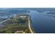 An aerial view of the marshland with waterfront views of a winding creek and lush greenery at 544 Two Mile Run, Johns Island, SC 29455