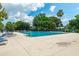 Large community pool with lounge chairs and a beautiful view at 591 Island Walk East, Mount Pleasant, SC 29464