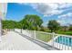 Expansive deck overlooking beautifully landscaped yard, swimming pool and scenic views at 591 Island Walk East, Mount Pleasant, SC 29464