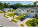 Beautifully landscaped property with a two-story home, two-car garage, and manicured lawns, surrounded by neighborhood homes at 602 Jancus St, Charleston, SC 29414
