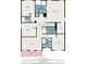 Second floor plan including a primary bedroom with a walk-in closet, bedrooms, bathrooms, and a laundry room at 624 Sienna Way, Summerville, SC 29486