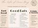 Dining Options graphic featuring fast food, good eats, drinks and sweets at Lindera Preserve of Cane Bay at 701 Squire Pope Rd, Summerville, SC 29486