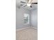 Bedroom with plush carpet, neutral walls, natural light, and a ceiling fan at 705 Quintan St, Summerville, SC 29486