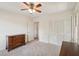 Bedroom with carpet, ceiling fan and closet at 712 Wakendaw Blvd, Mount Pleasant, SC 29464