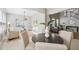 Bright living room featuring neutral decor, comfortable seating, and ample natural light at 7511 Hawks Cir, Hanahan, SC 29410