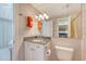 Updated bathroom featuring granite vanity and ample lighting at 930 Sealoft Villa Dr, Seabrook Island, SC 29455
