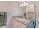 Updated bathroom with granite vanity and modern fixtures at 930 Sealoft Villa Dr, Seabrook Island, SC 29455