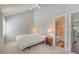 Bright bedroom features vaulted ceiling, neutral tones, and ensuite bathroom access at 930 Sealoft Villa Dr, Seabrook Island, SC 29455