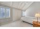 Bright bedroom with large closet, vaulted ceiling, and white shutters at 930 Sealoft Villa Dr, Seabrook Island, SC 29455