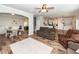 Open-concept living space with seamless transitions to the dining area and kitchen, ideal for entertaining at 9836 Black Tupelo Ln, Ladson, SC 29456