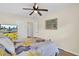 Comfortable bedroom with modern design elements, a TV, and comfortable decorations at 104 Lancaster Ct, Goose Creek, SC 29445