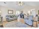 Spacious living room with hardwood floors, comfortable seating, and ample natural light at 104 Lancaster Ct, Goose Creek, SC 29445