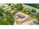 Aerial view of the home on a large lot with trees on the perimeter at 108 Wisteria Falls Ln, Saint Stephen, SC 29479