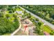 Aerial view showcases the property and close proximity to the main road at 108 Wisteria Falls Ln, Saint Stephen, SC 29479