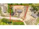 Aerial view of the home on a large lot with trees on the perimeter at 108 Wisteria Falls Ln, Saint Stephen, SC 29479