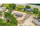Aerial view of the home on a large lot with trees on the perimeter at 108 Wisteria Falls Ln, Saint Stephen, SC 29479
