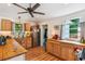 Charming kitchen with stainless appliances, butcher block counters, and hardwood floors at 111 Circle Dr, Summerville, SC 29485