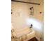 Updated bathroom with a white subway-tiled shower-tub combination and modern fixtures at 1137 Dickson Ave, Hanahan, SC 29410