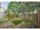 Landscaped backyard with artificial turf and privacy fence creating a relaxing outdoor space at 1161 Monaco Dr, Mount Pleasant, SC 29464