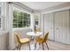 Bright dining area with a bay window and modern furnishings at 1161 Monaco Dr, Mount Pleasant, SC 29464