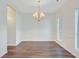 Dining room featuring hardwood floors, chandelier, and natural light at 1253 Horseshoe Bnd, Mount Pleasant, SC 29464