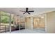 View of a screened in porch with a ceiling fan at 1253 Horseshoe Bnd, Mount Pleasant, SC 29464