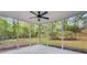A spacious, screened-in porch provides backyard views at 1253 Horseshoe Bnd, Mount Pleasant, SC 29464
